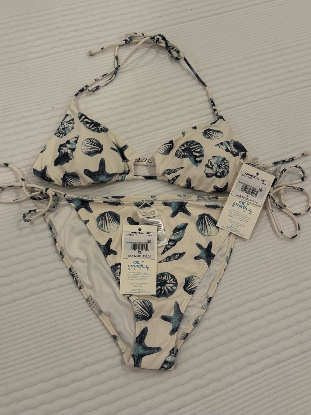 O’Neill Saltwater Essentials Bikini Set NWT